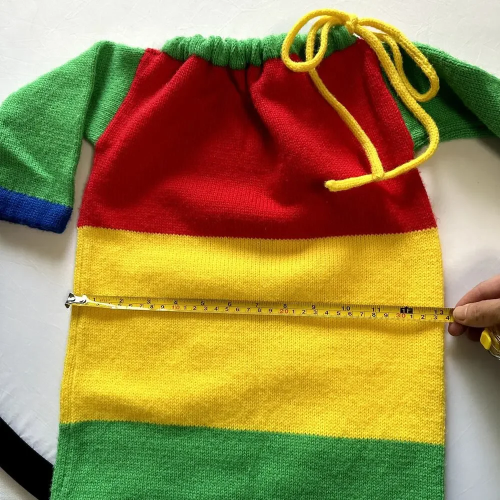 Vintage Handknit ColorBlock Bunting Sleep Sack